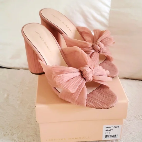 Loeffler Randall Penny Tulle Knot Mules - Picture 7 of 8